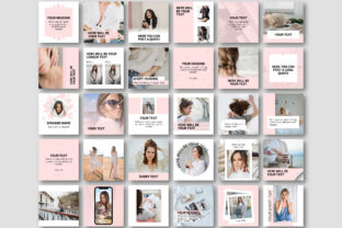 Pink CANVA Instagram Template Graphic by kopetu · Creative Fabrica