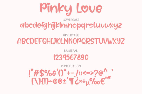 Pinky Love Font PNG with transparent background - Preview 5
