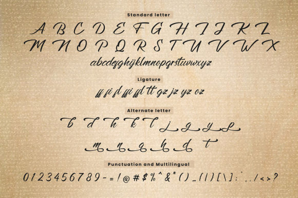 Rushine Font PNG with transparent background - Preview 2