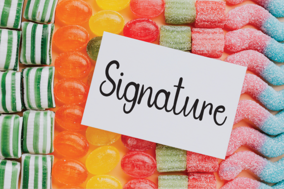 Santoriny Font PNG with transparent background - Preview 3