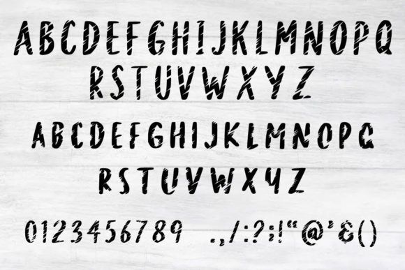 Slit & Slash Font PNG with transparent background - Preview 1
