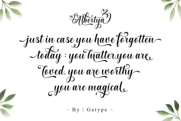 Albertya Font PNG with transparent background - Preview 2
