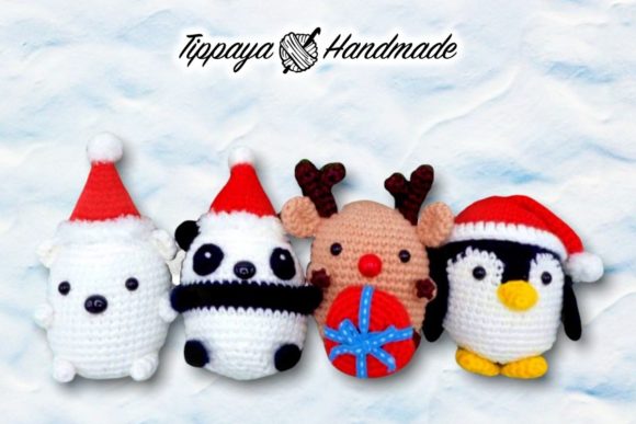 Four Mini Christmas Amigurumi Patterns