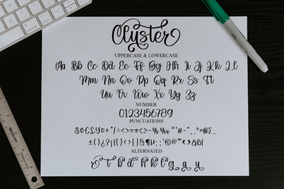 Cluster Font - Preview 5