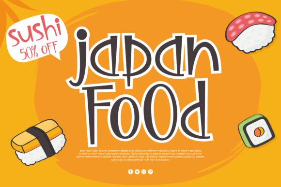 Delicious Sushi Font - Preview 2