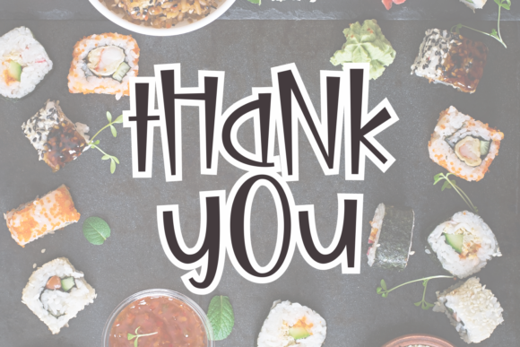Delicious Sushi Font - Preview 3