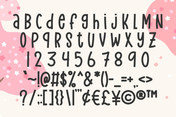 Diary Spring Font PNG with transparent background - Preview 2