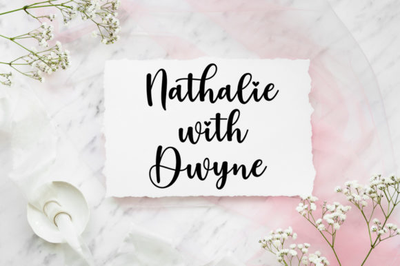 Falling in Love Font PNG with transparent background - Preview 2