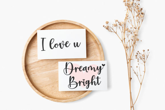 Falling in Love Font PNG with transparent background - Preview 3