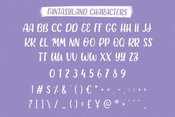 Fantasyland Font - Preview 4