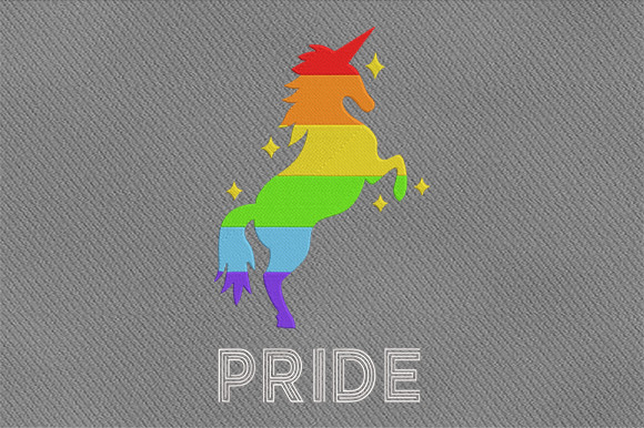 Gay Pride Rainbow Stripe Horse