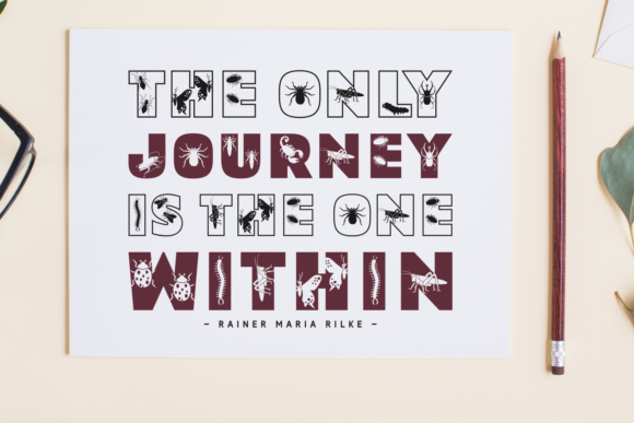 Insect Lovely Font - Preview 1