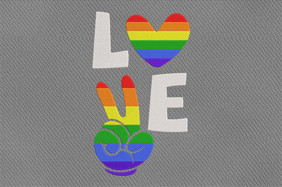 Love V Hand Sign Lgbt
