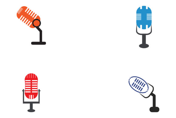 Microphone Symbol Design Icon Vector