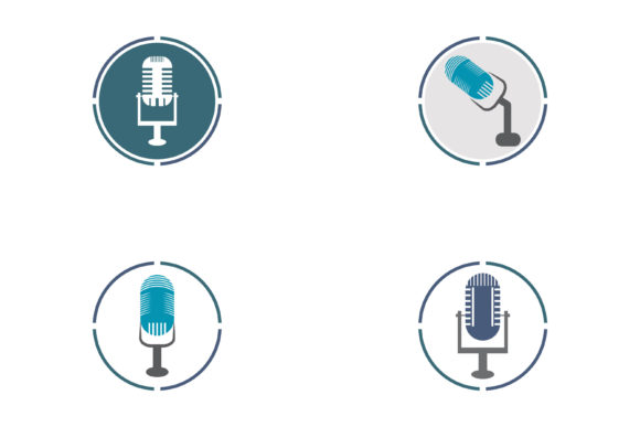 Microphone Symbol Design Icon Vector