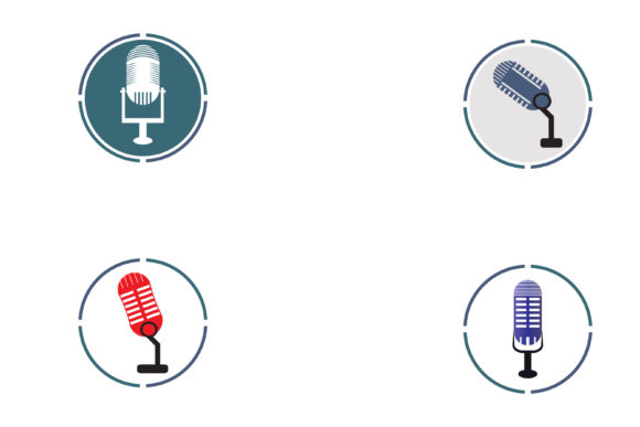 Microphone Symbol Design Icon Vector