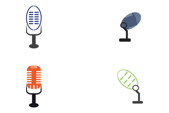 Microphone Symbol Design Icon Vector
