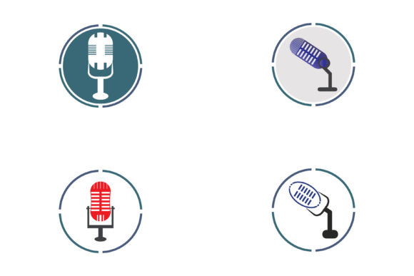 Microphone Symbol Design Icon Vector