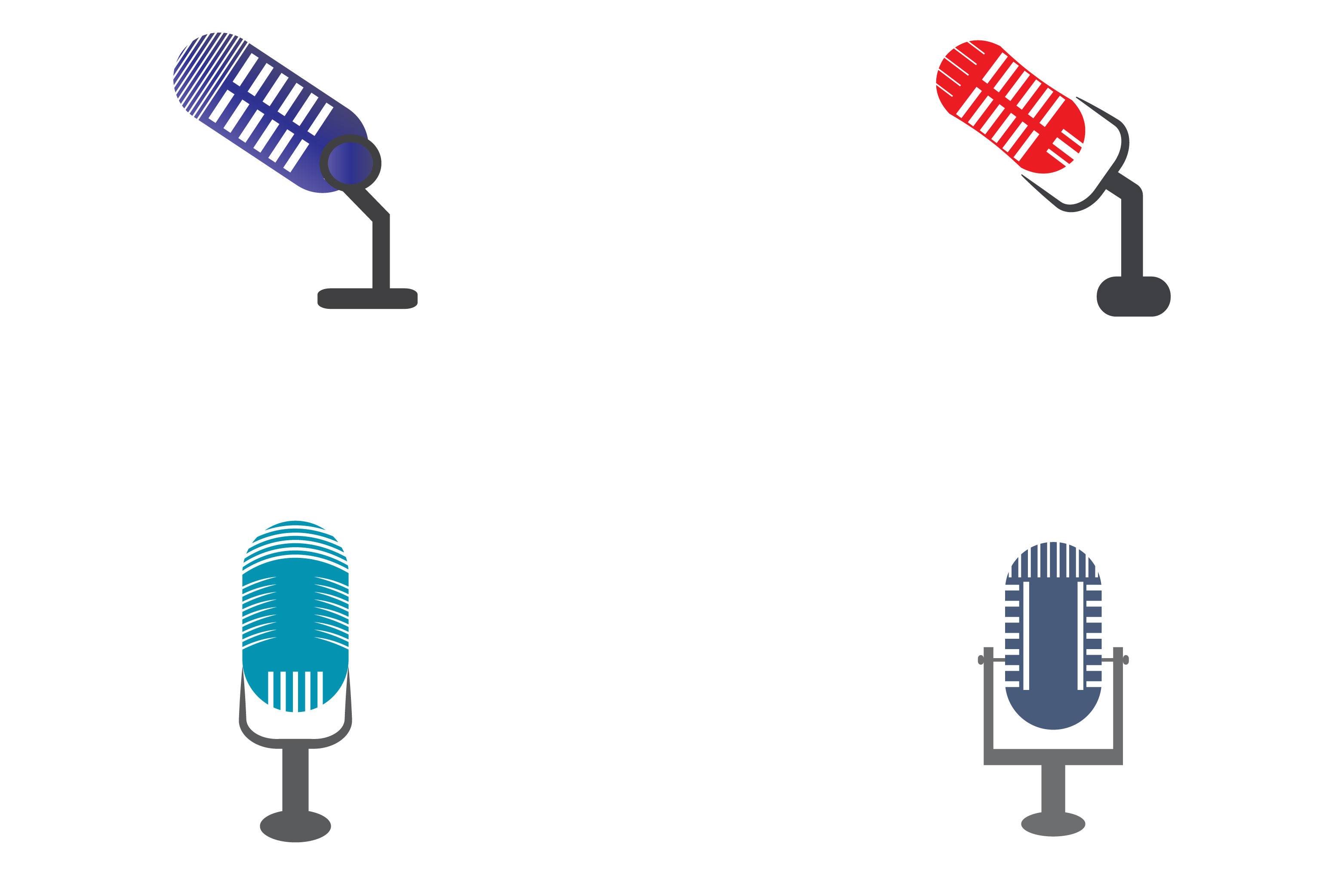 Microphone Symbol Design Icon Vector