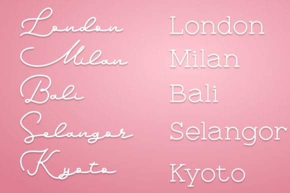Ricotta Font PNG with transparent background - Preview 4