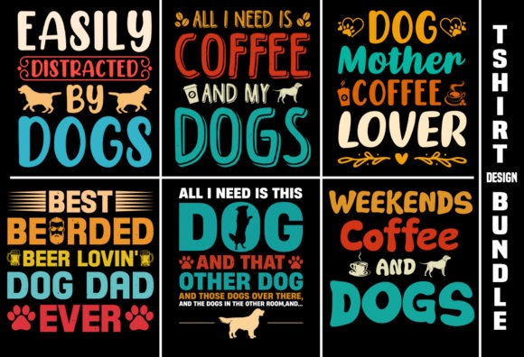 Dog Lover T-Shirt Design Bundle