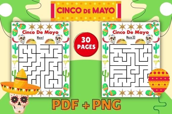 Cinco De Mayo Mazes Puzzles - Fun Games Graphic by The students Palace ...