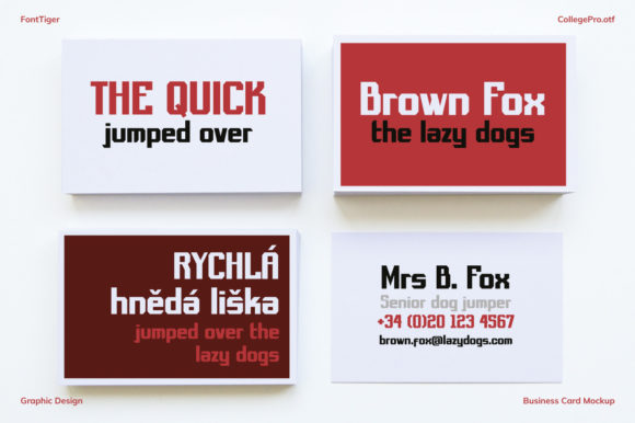 College Pro Font PNG with transparent background - Preview 2