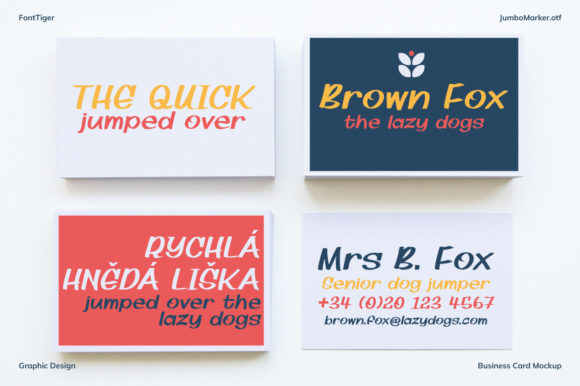 Jumbo Marker Font PNG with transparent background - Preview 2