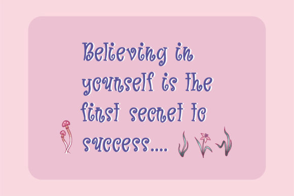Lovely Fairy Font PNG with transparent background - Preview 3
