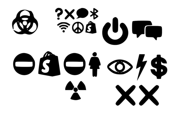 New Web Dings Font PNG with transparent background - Preview 1