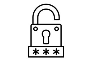 Password Key Outline Icon