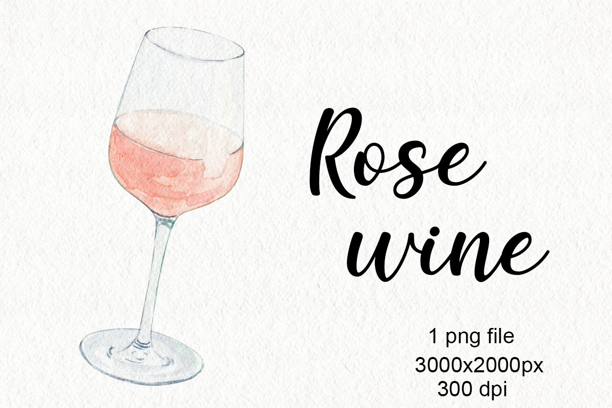 Rose Wine Glass Watercolor Image Png Graphic by DreamLoudArt  Creative  Fabrica