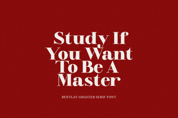 Bentlay Ghaster Font - Preview 3