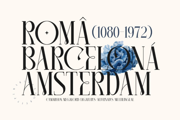 Camaroon Megalord Font PNG with transparent background - Preview 1