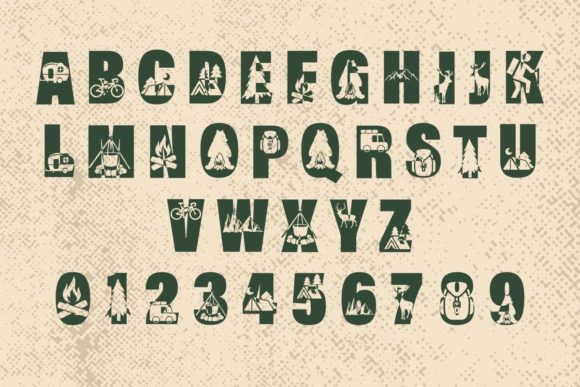 Camping Font - Preview 1