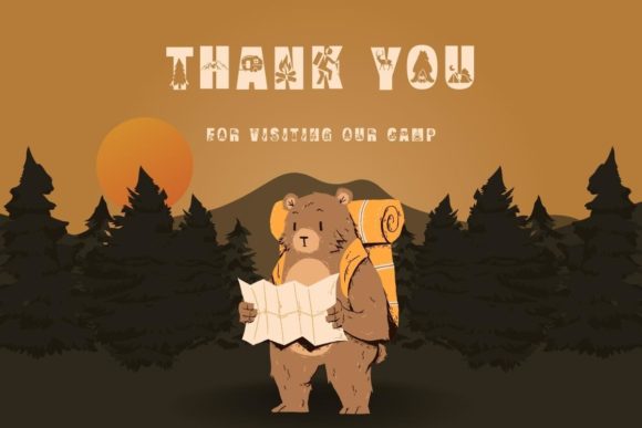 Camping Font - Preview 5