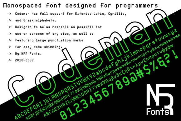 Codeman Font - Preview 1