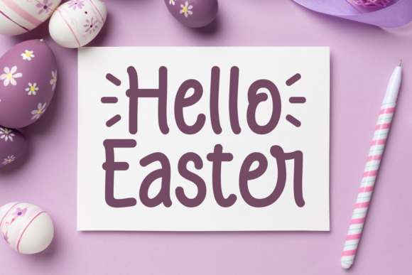 Easter Coming Font - Preview 2