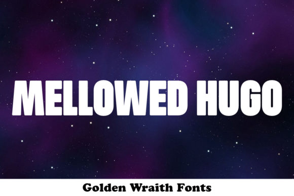 Mellowed Hugo Font PNG with transparent background - Preview 2