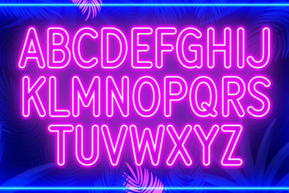 Neonie Font PNG with transparent background - Preview 3