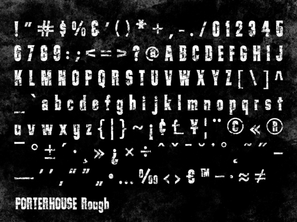 Porterhouse Font PNG with transparent background - Preview 3