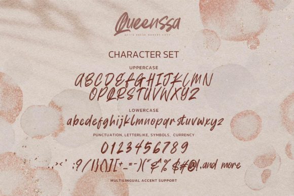 Queenssa Font PNG with transparent background - Preview 5