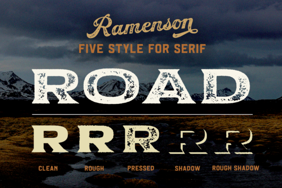 Ramenson Font PNG with transparent background - Preview 2