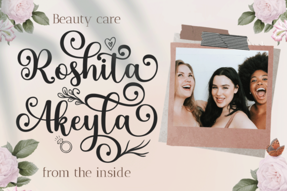 Salmon Queen Duo Font PNG with transparent background - Preview 5
