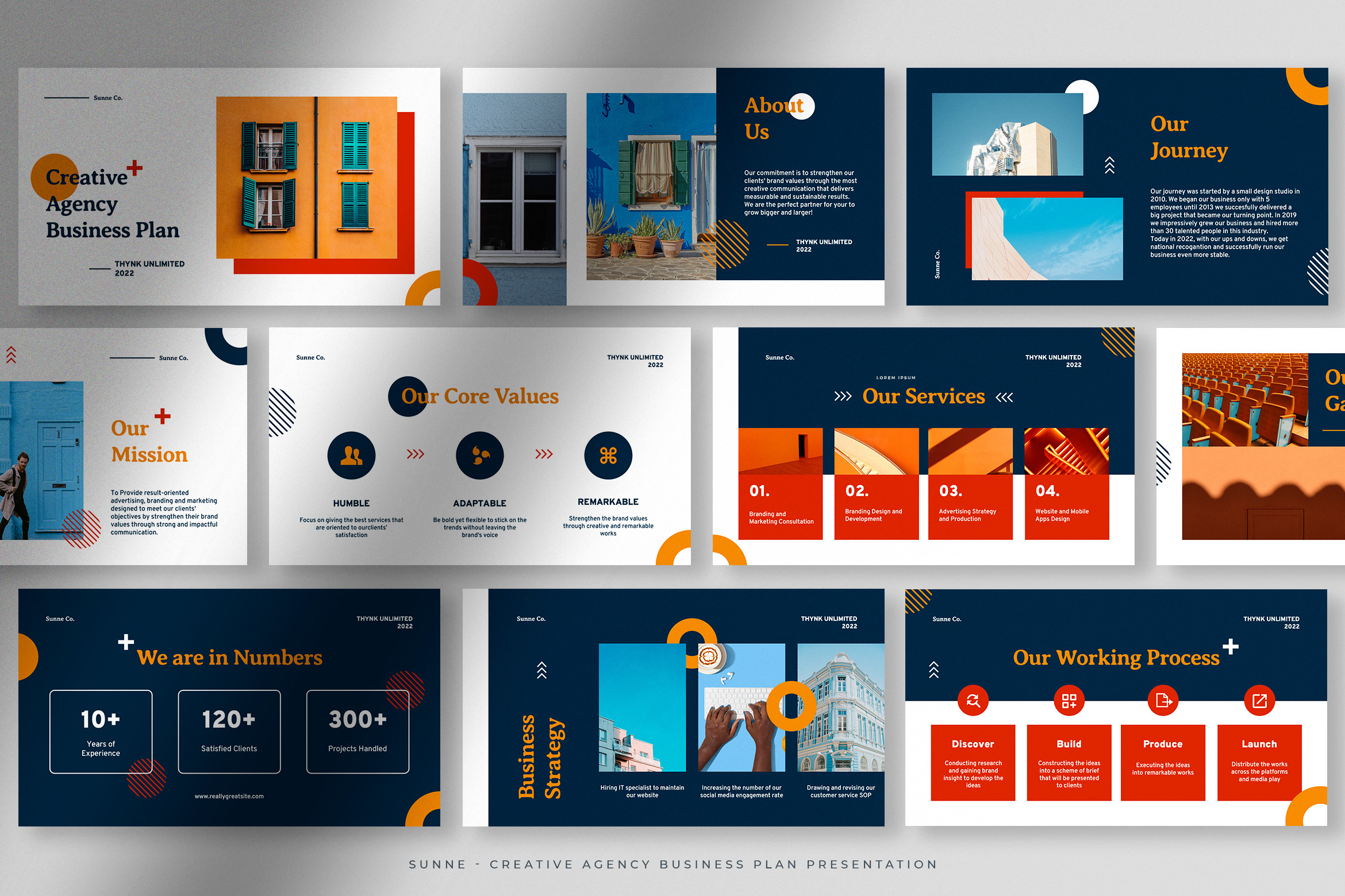 Sunne Creative Agency Business Plan Presentation Template