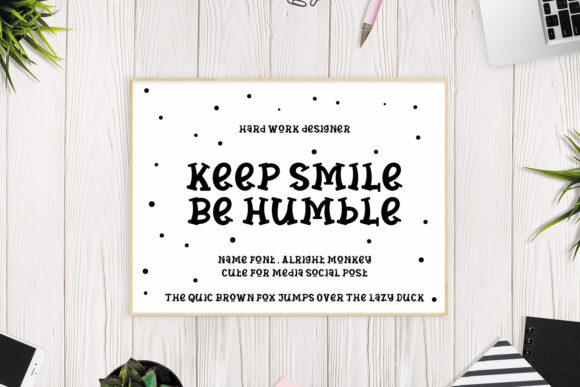 Alright Monkey Font - Preview 2