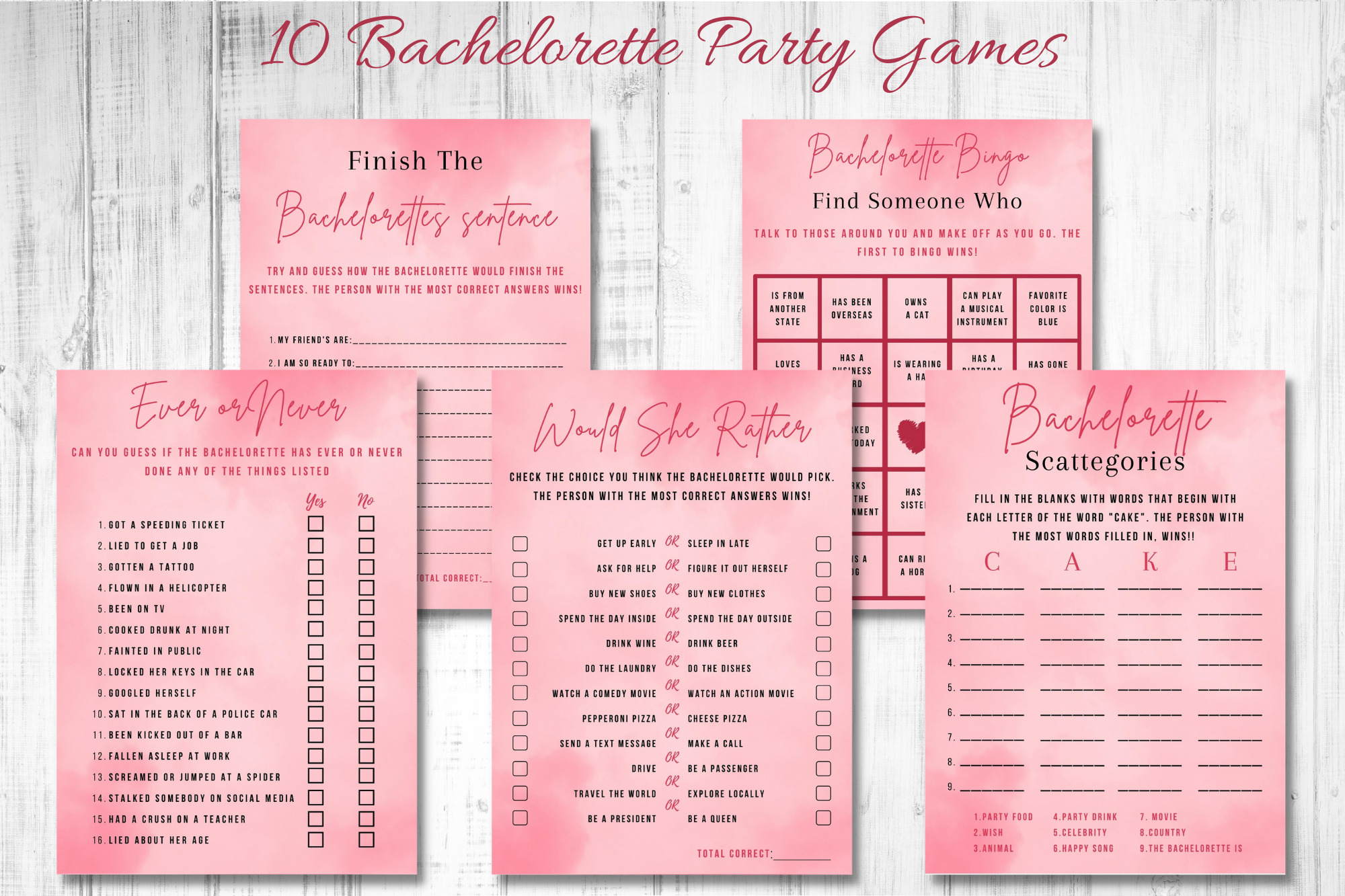 Bachelorette Party Games