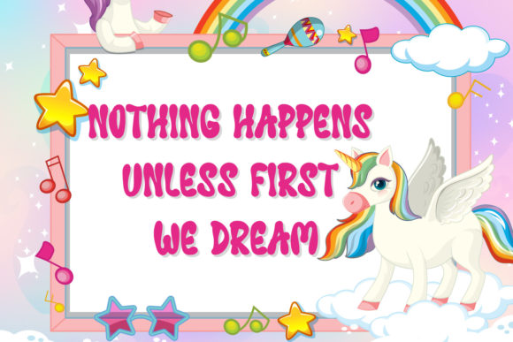 Balloon Unicorn Font - Preview 2