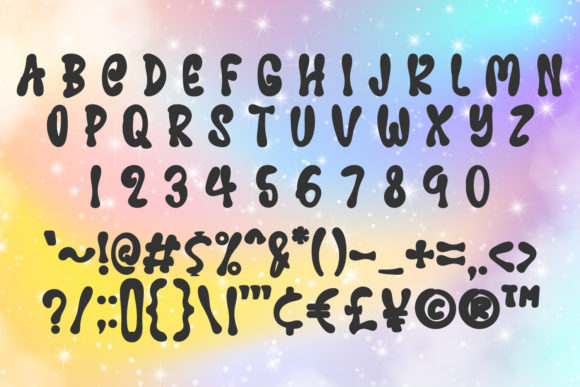 Balloon Unicorn Font - Preview 3