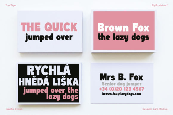 Big Trouble Font - Preview 2